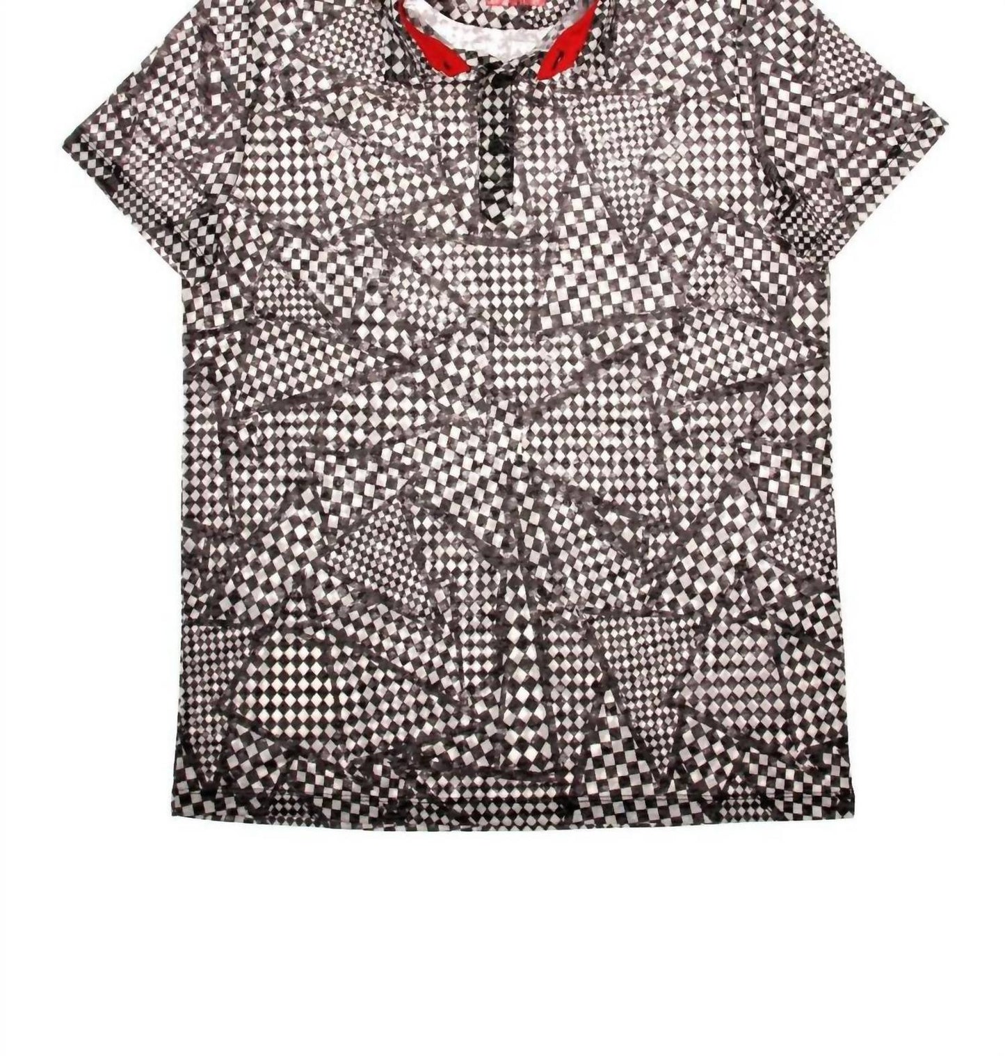 Geo Print Polo Shirt