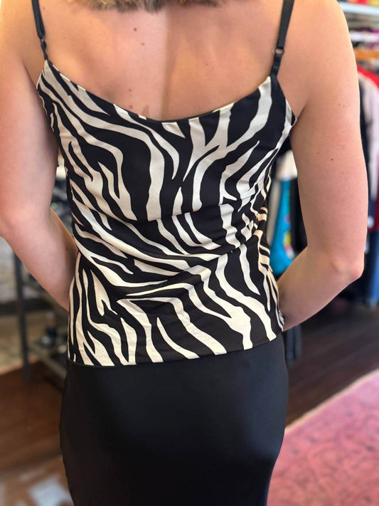 The Blue Collection - Women's Zebra Print Camisole Top - Rack Hunt -