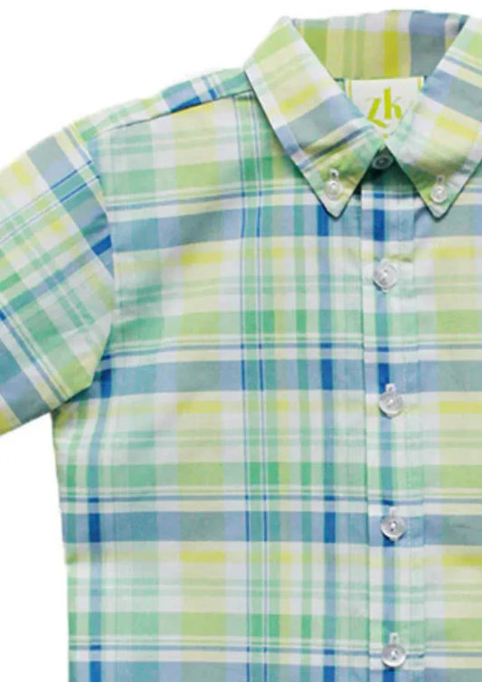 Zuccini Kids - Boy's Alton Garden Plaid Dress Shirt - Rack Hunt