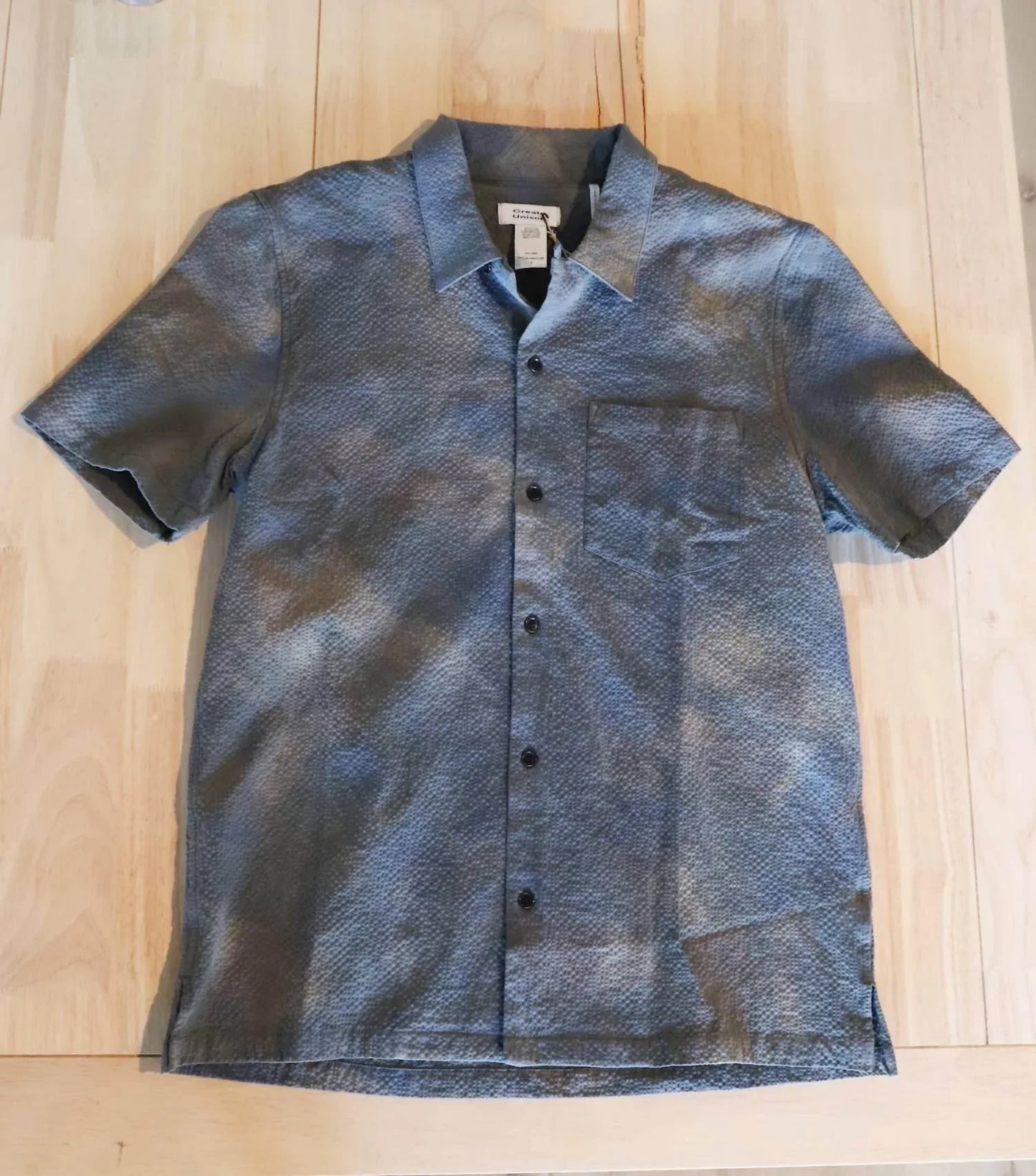 Unison Clothing - Men's Seersucker Camp Camo Shirt - Rack Hunt