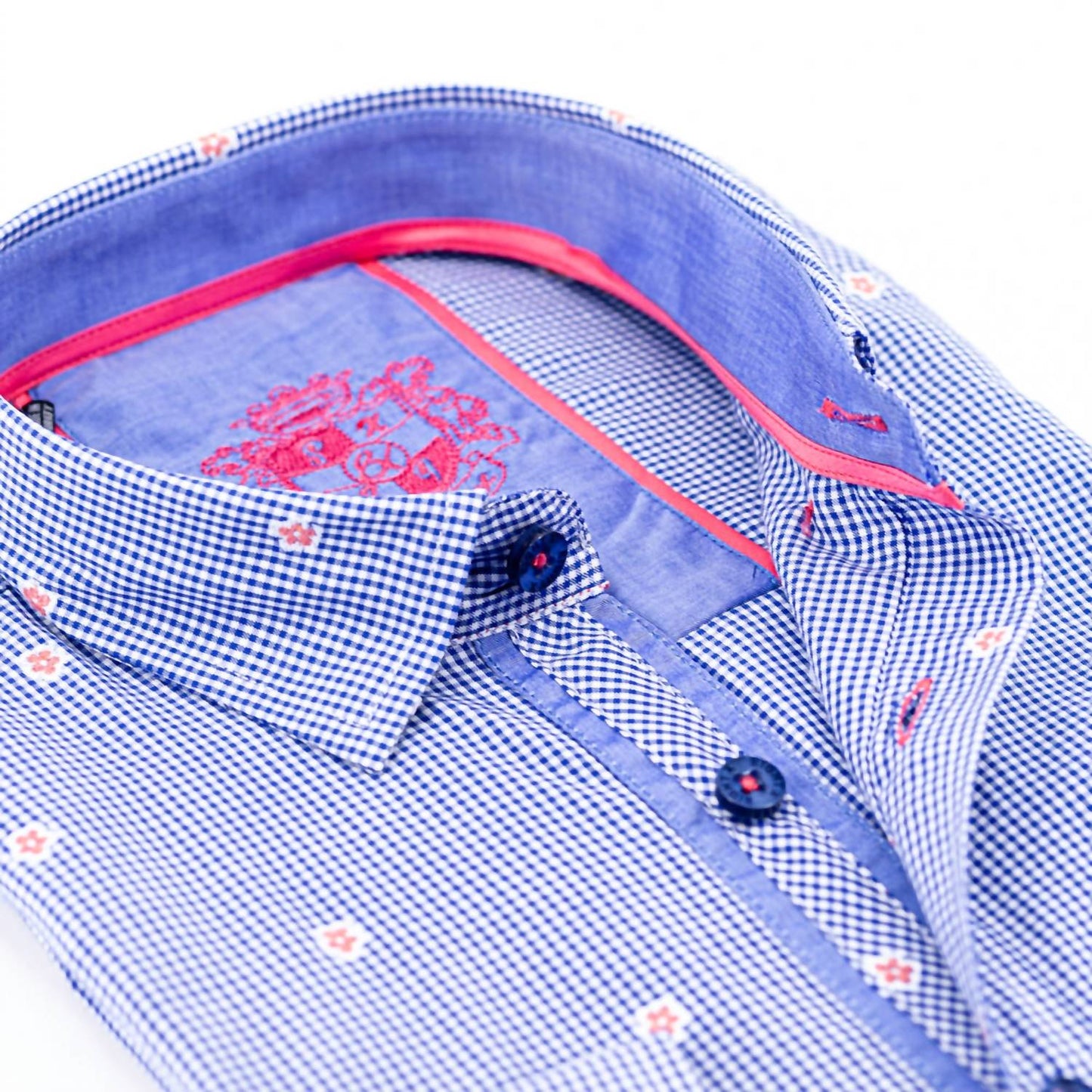 Men's Fill Coupe Shirt With Solid Trim