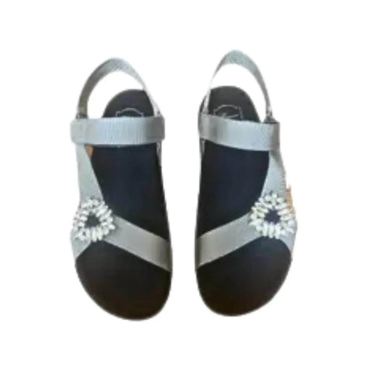 Roger Vivier - Women's Crystal-embellished Cloth Sandal - Rack Hunt