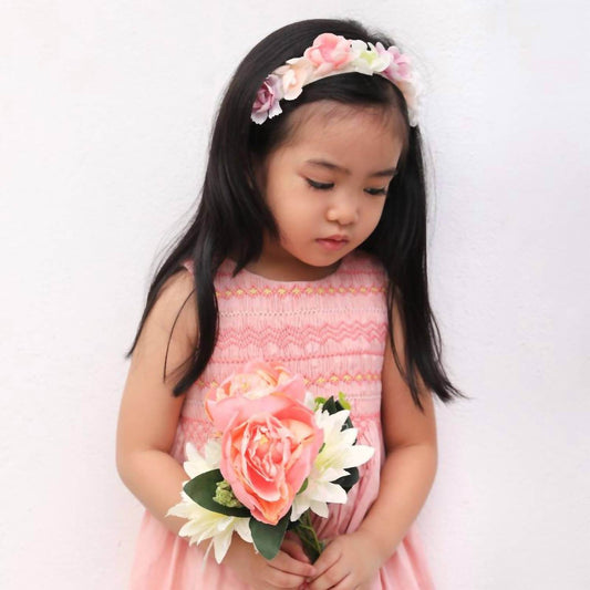 Albetta - Girls Jacquard Smocked Dress - Rack Hunt -