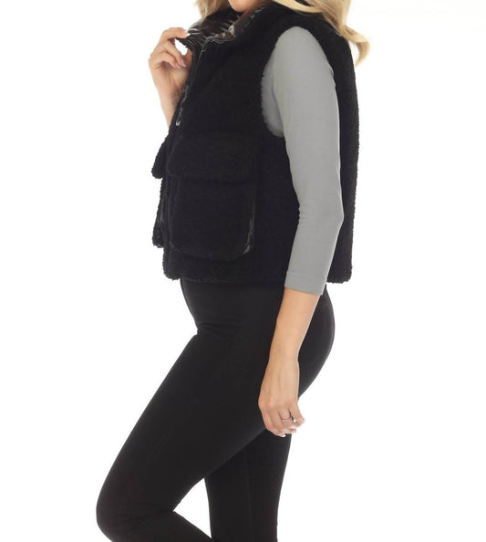 Belle Fare - Lodi Faux Shearling Reversible Vest - Rack Hunt -