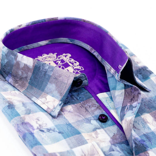 Men's Plaid Button Down Print Shirt