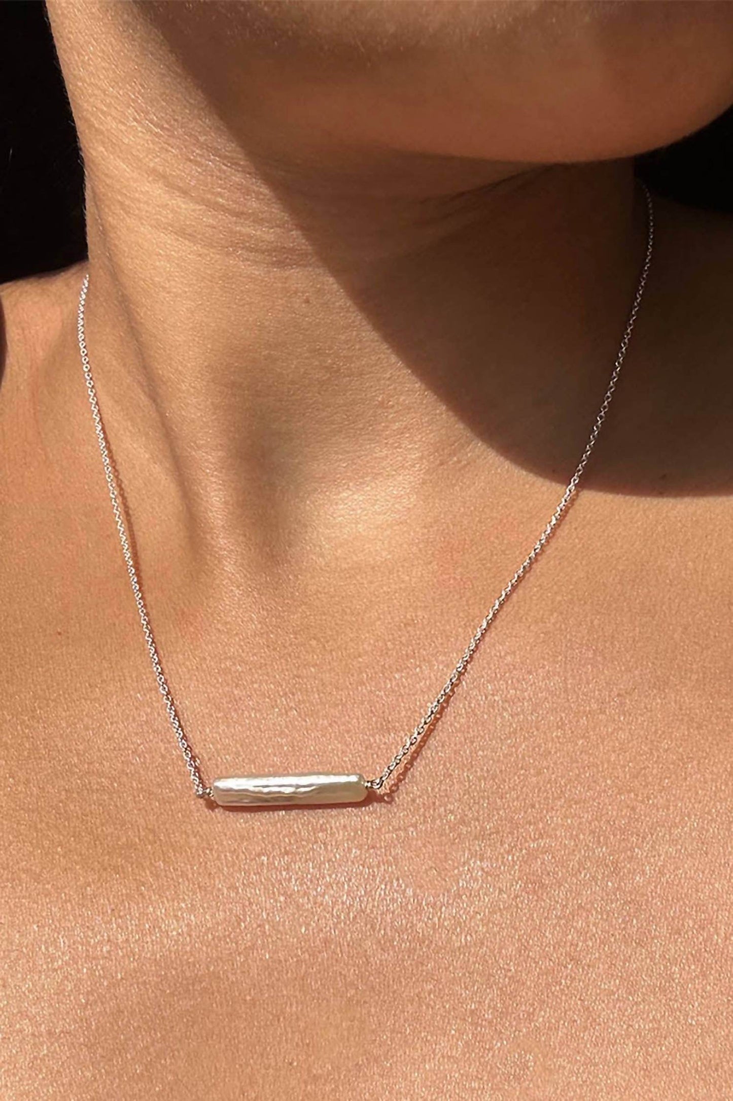 Astor & Orion - Women's Maris Pearl Bar Necklace - Rack Hunt -