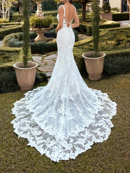 Lace Wedding Dress With Dramatic Train