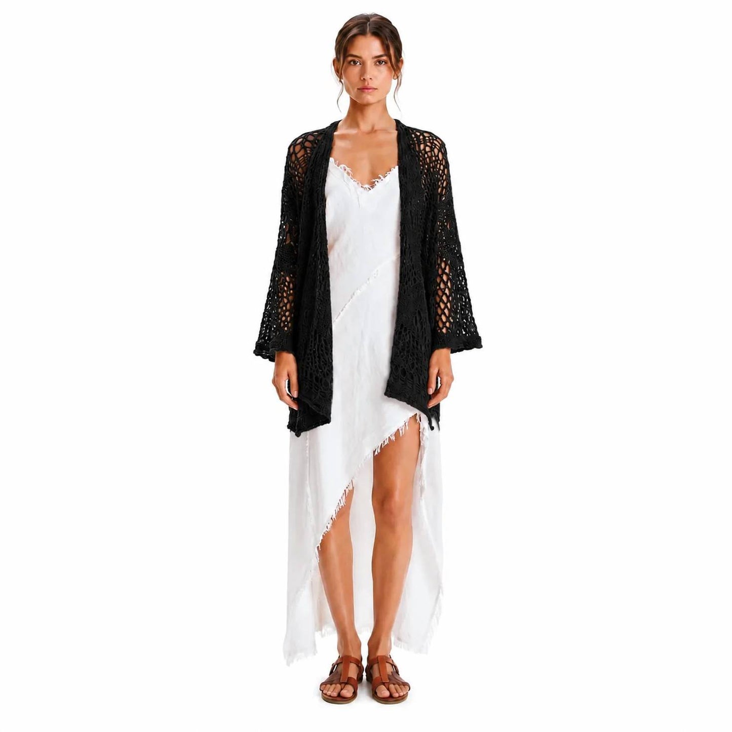Nature Texture Long-sleeve Cardigan