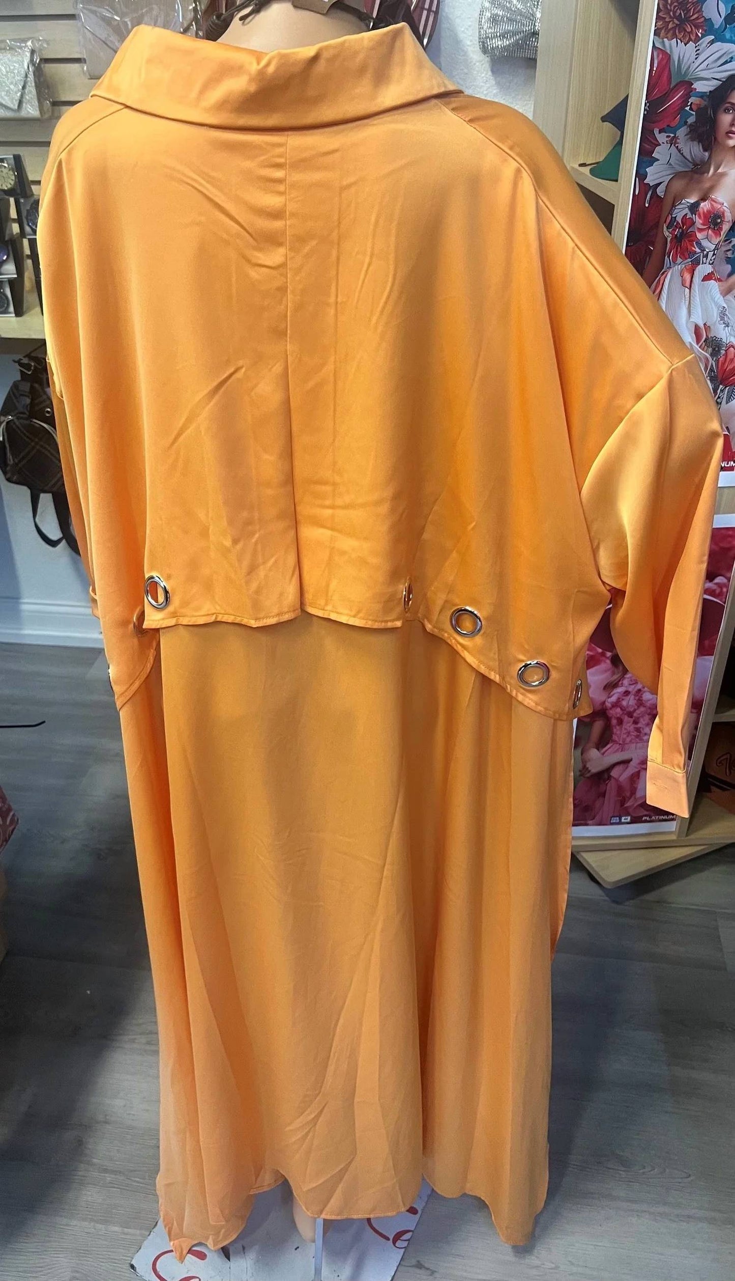 Women's Luxe Trench Duster Dress