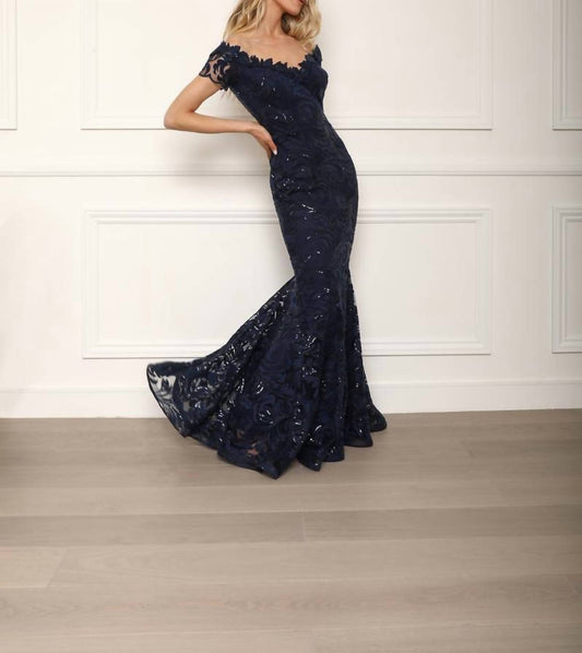 V-neckline Long Dress