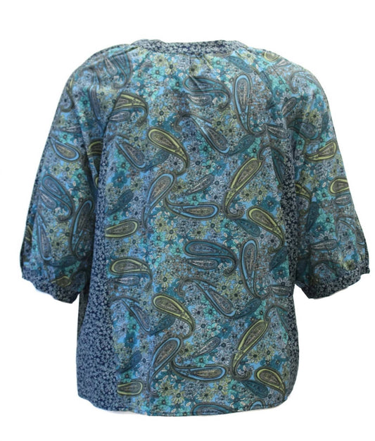 Women's Paisley Print Top