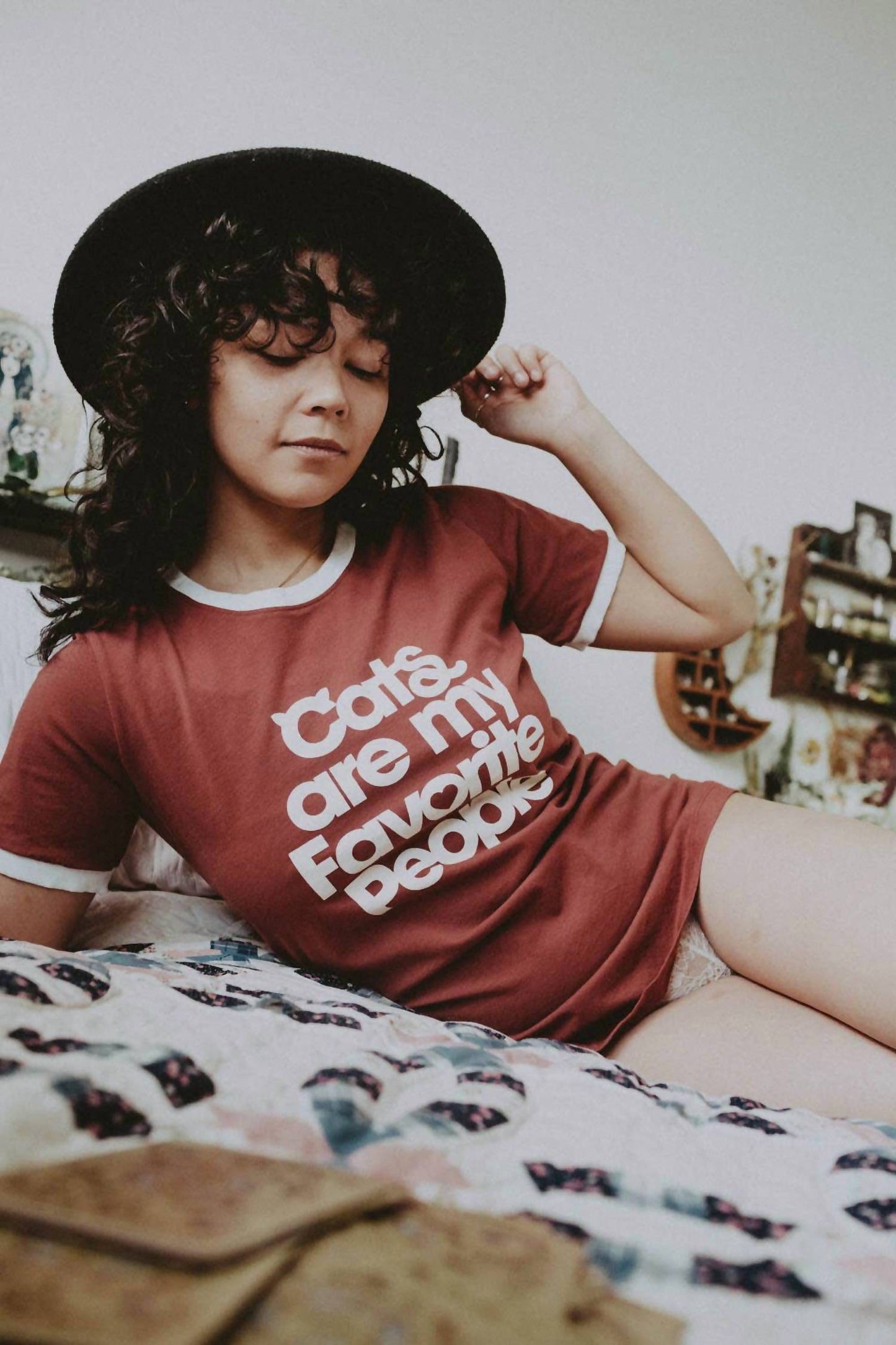 Cats Are My Favorite People Ringer Graphic T Shirt