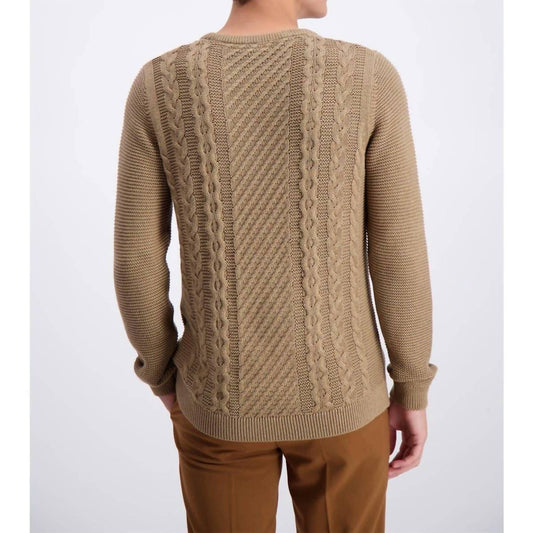 Cable Knit Style Cotton Sweater