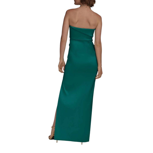Ruched Strapless Gown
