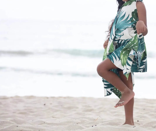 Coradorables - Girls Monstera Handkerchief Dress - Rack Hunt