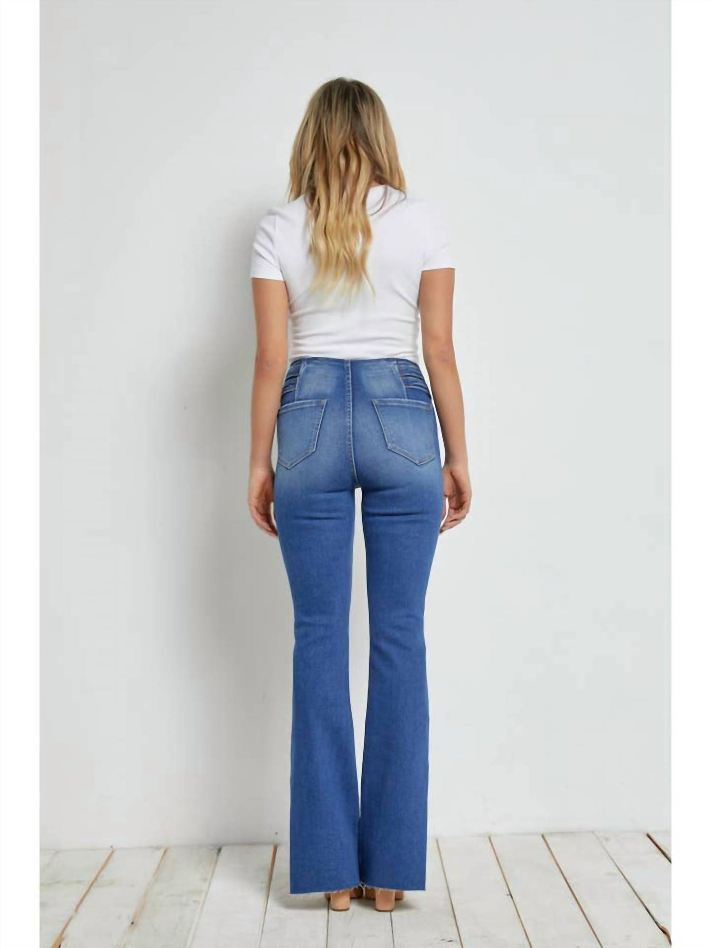 High Rise Side Slit Jean
