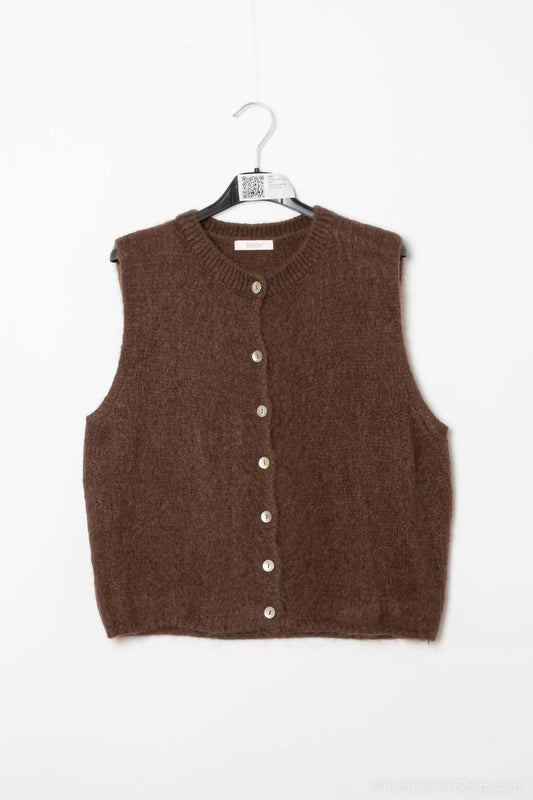 Cocco Bello - Baby Alpaca Sleeveless Sweater Top - Rack Hunt -