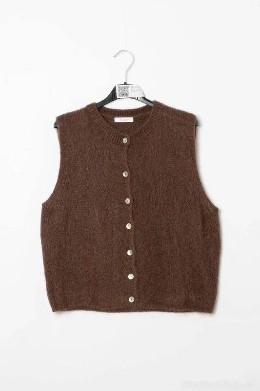 Cocco Bello - Baby Alpaca Sleeveless Sweater Top - Rack Hunt