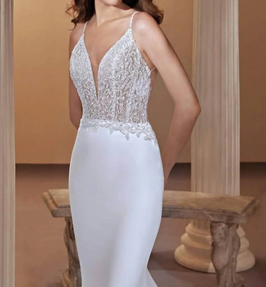 Demetrios - Beaded Straps Embellished Dress - Rack Hunt