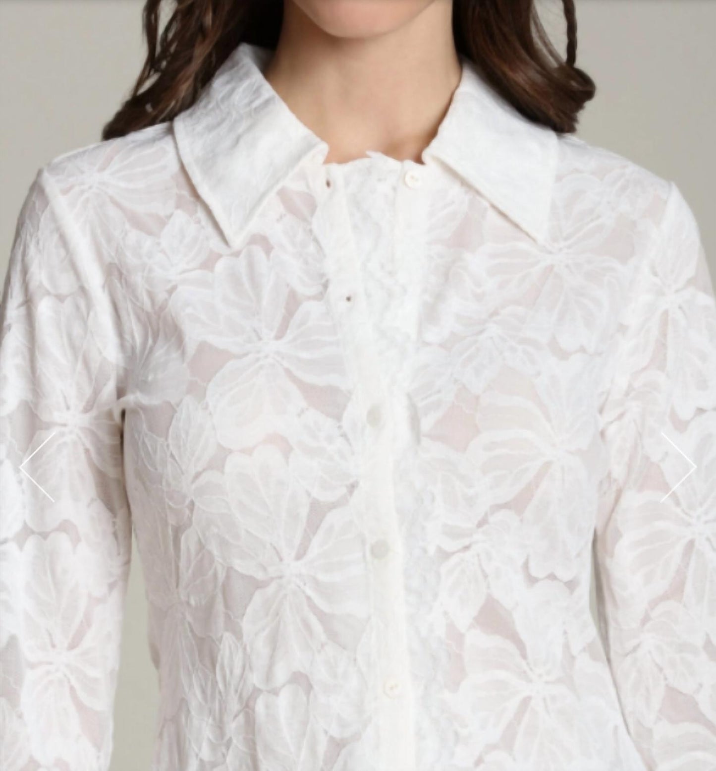 Lace Tie Cuff Shirt