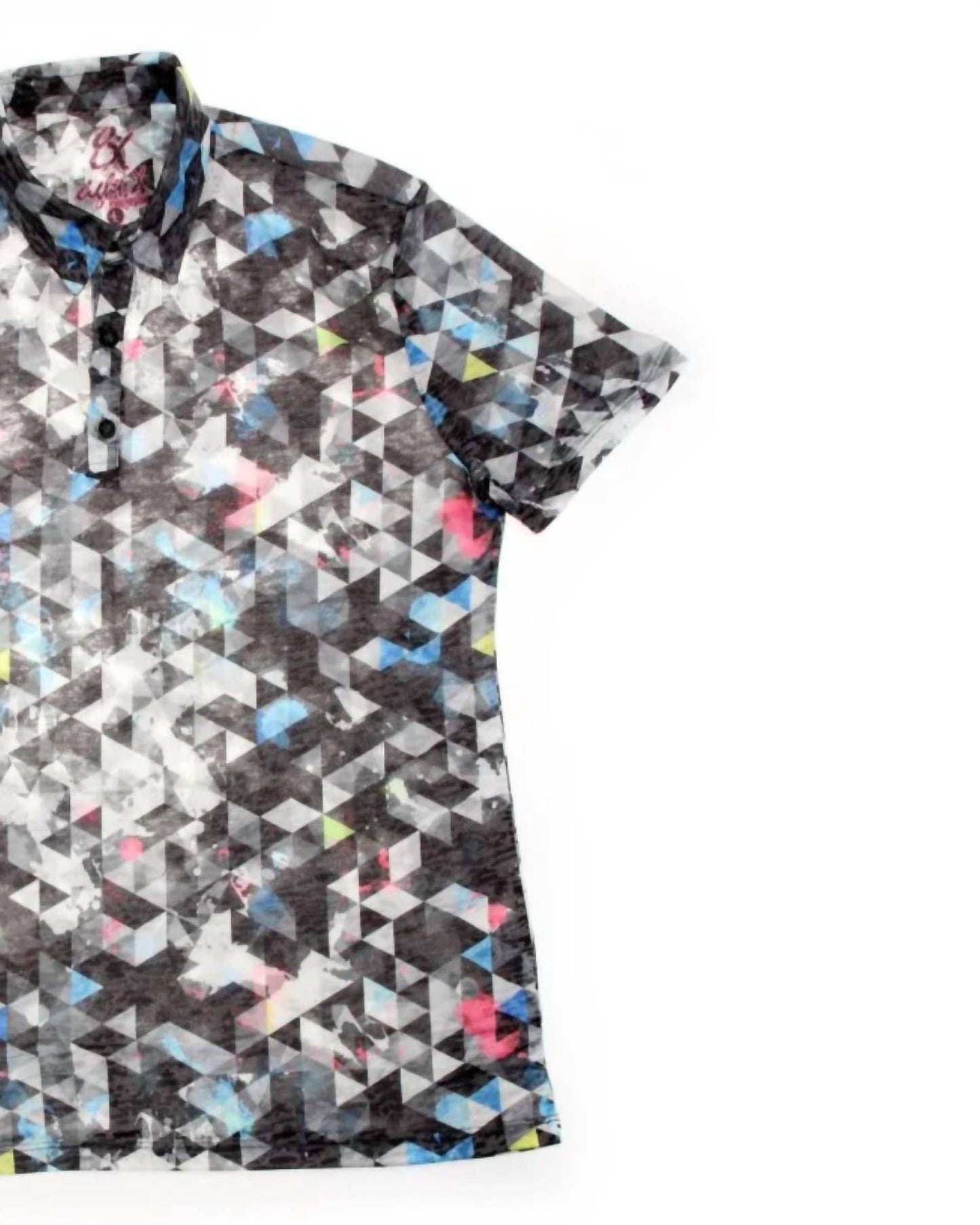 Men's Geo Print Polo Shirt
