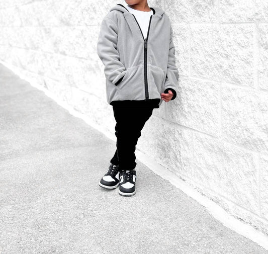 Boys Reversible Fleece Zip Hoodie