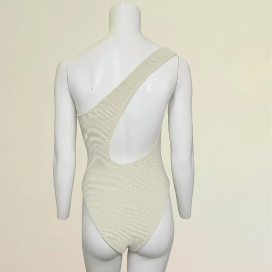 RUMER - Cassidy One Shoulder Maillot Bathing Suit/Body Suit - Rack Hunt
