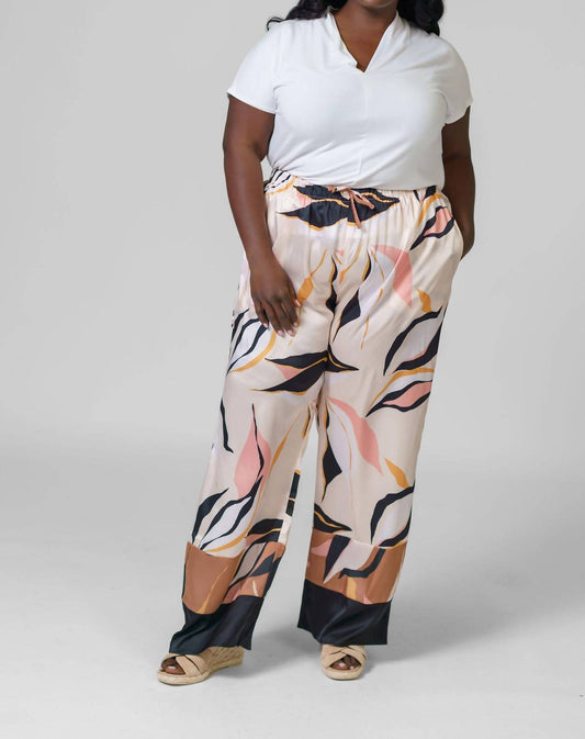 WIDE-LEG PRINT PANTS