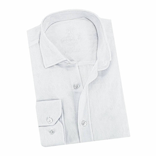 Argyle Jacquard Button Down Shirt