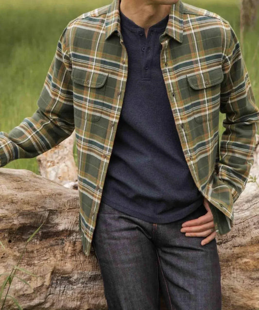 Bridge & Burn - Cole Slim Fit Brushed Cotton Shirt - Rack Hunt