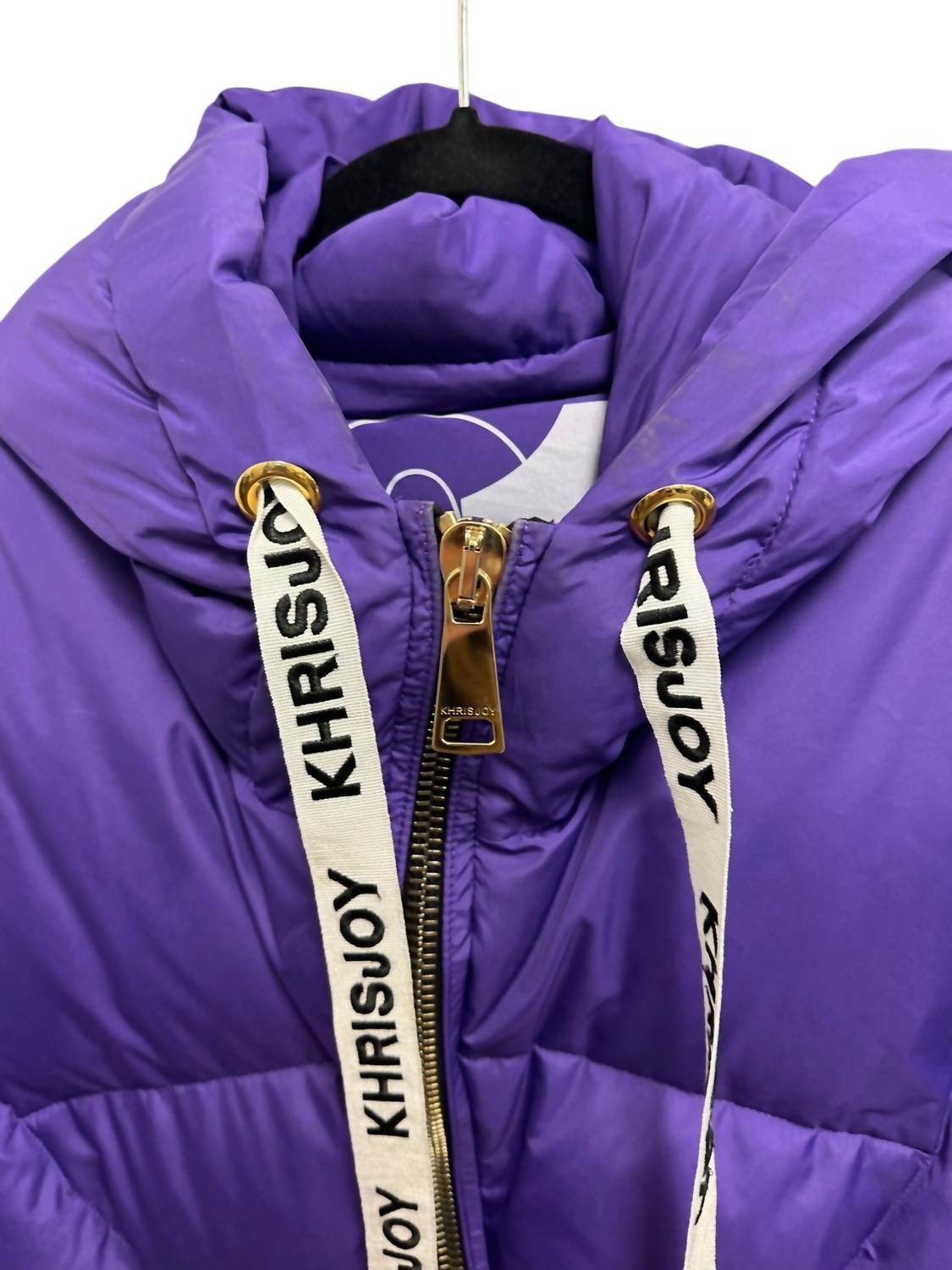 Khrisjoy - PRE-LOVED Iconic hooded puffer jacket with gold zippers - Rack Hunt -