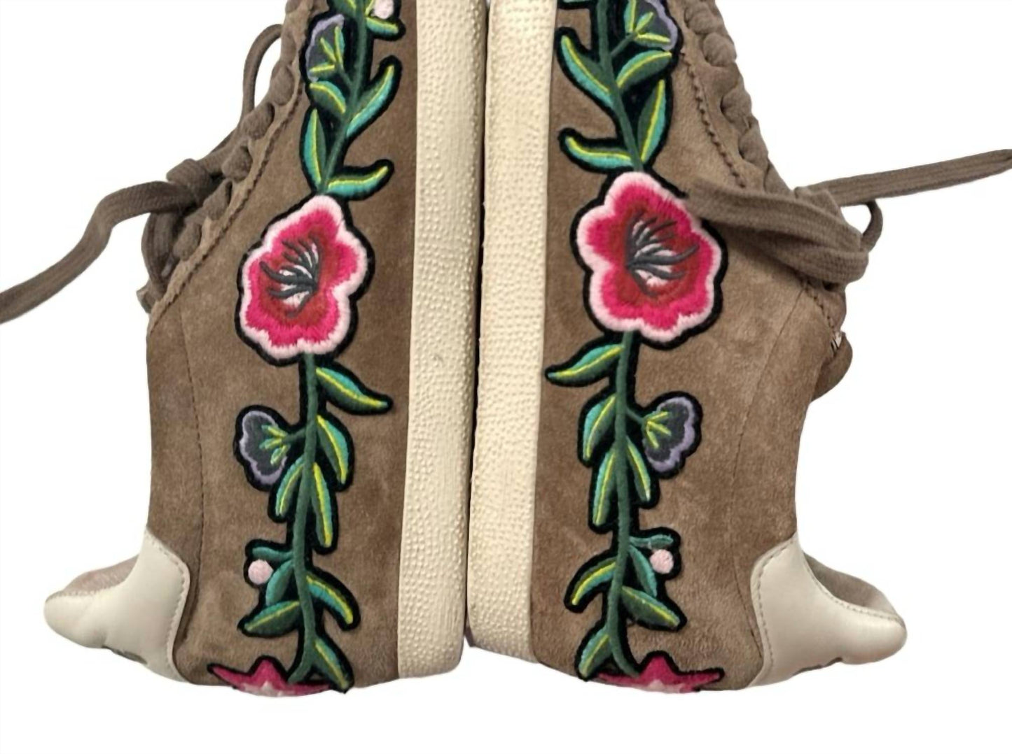 Women's Gull Floral Embroidered Sneakers