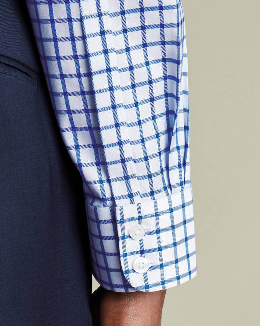 Charles Tyrwhitt - Non-iron Twill Grid Check Shirt - Rack Hunt -
