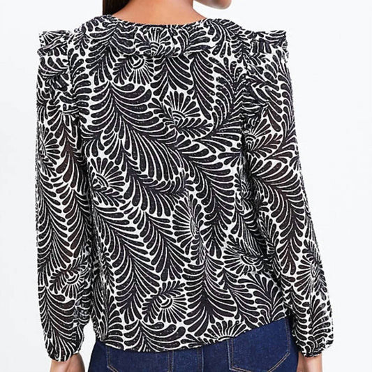 Leaf Pattern Blouse