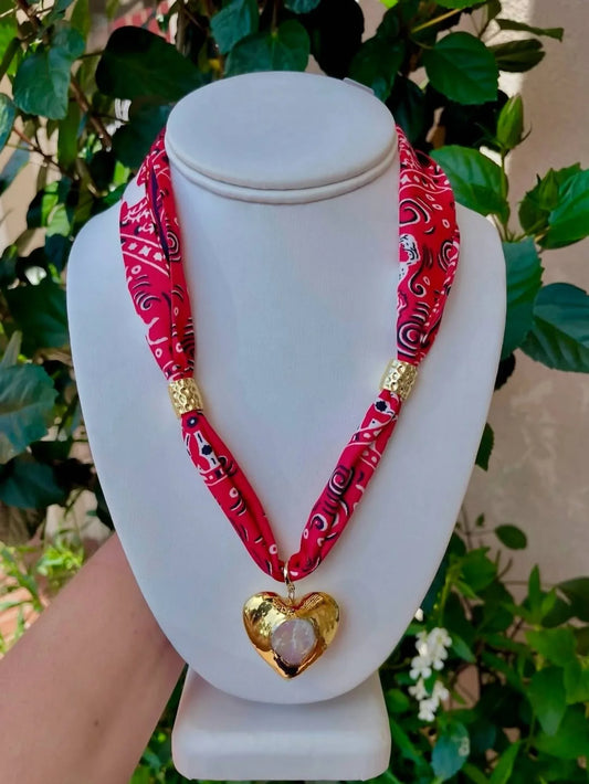 Knotty Bling - Women's Scarf Charm Necklace - alternate view - Rack Hunt