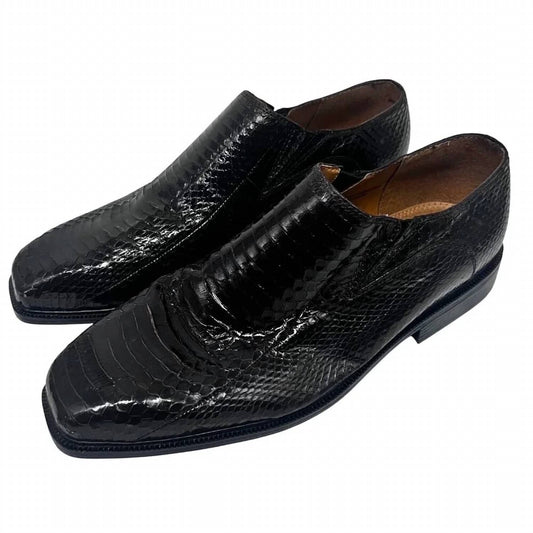 Men's Snakeskin Leather Loafers