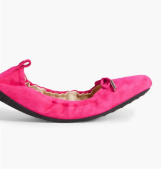 Tod's - Women's Bow-embellished Suede Ballet Flats - Rack Hunt