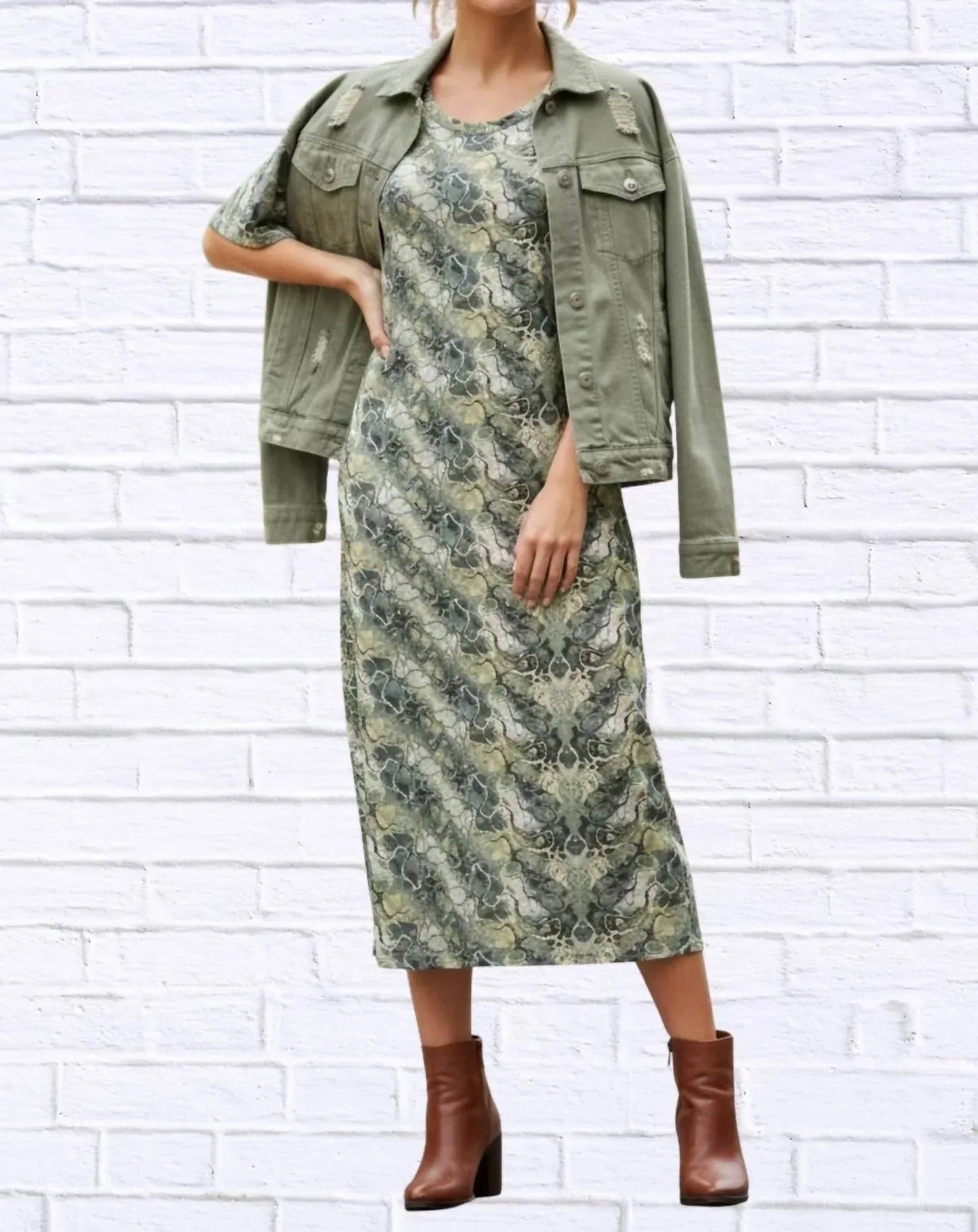 Calypso - Jenneke Palm Leaf Shift Dress - Rack Hunt