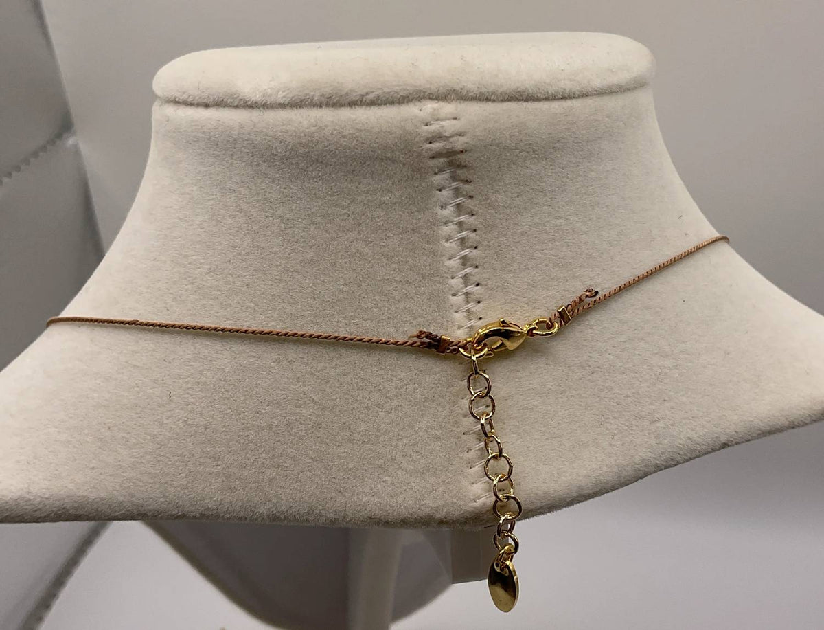 Women's Rosary With Nacar Hearts Necklace