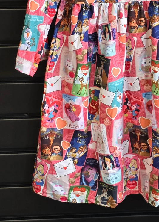 Girl's Love Letters Mini Dress