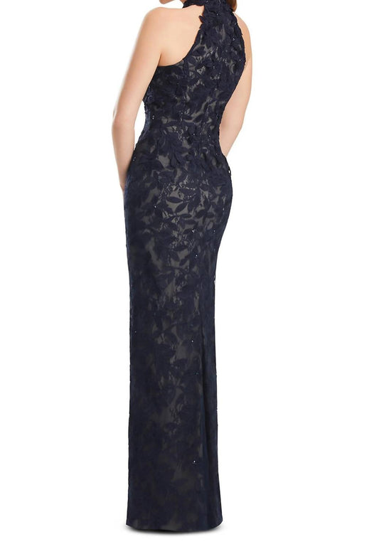 Lace Halter Gown