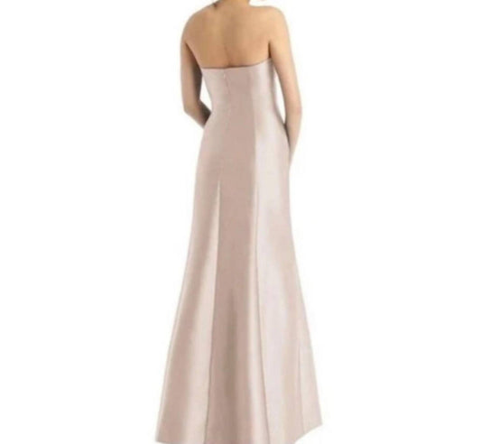 Strapless Satin Gown Formal Dress