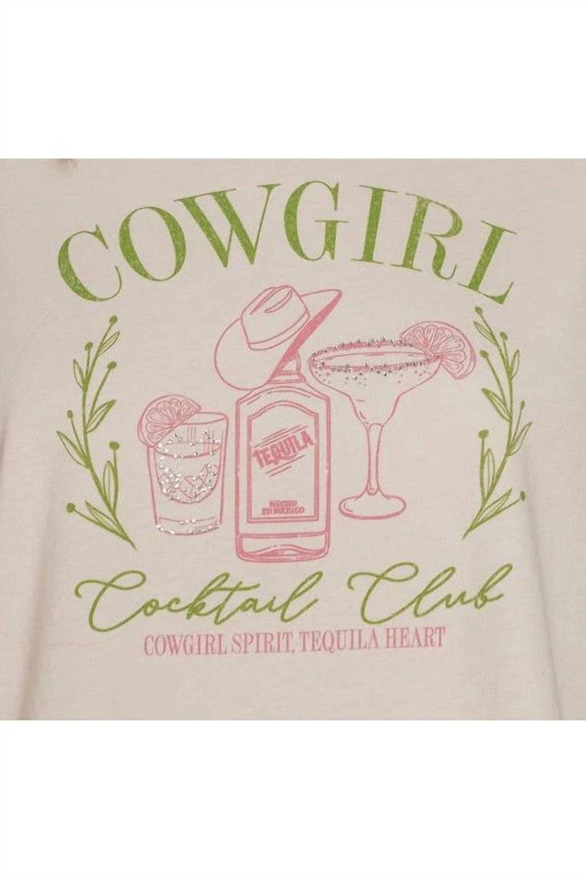Cowgirl Cocktail Club Rhinestone Hi-low Tee