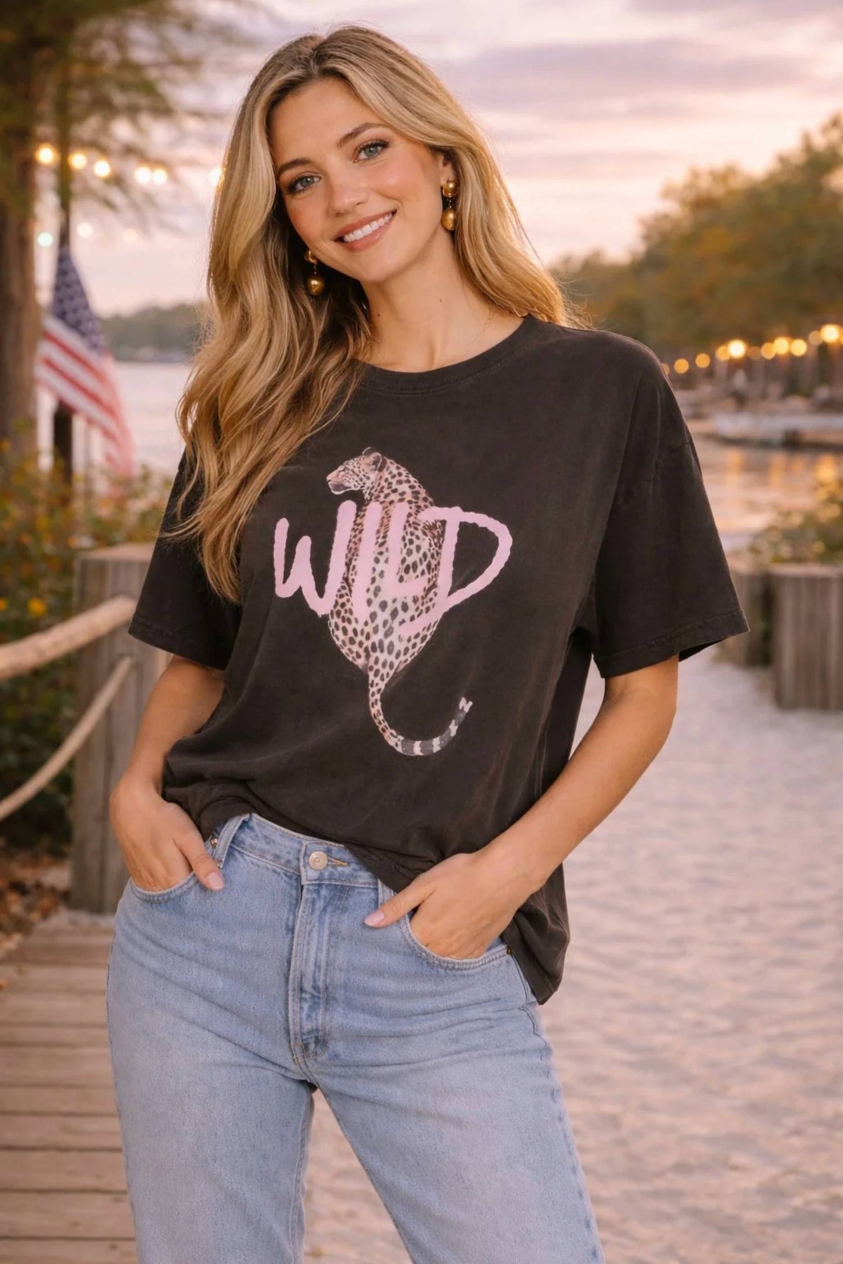 Wild Leopard Big Boy Tee