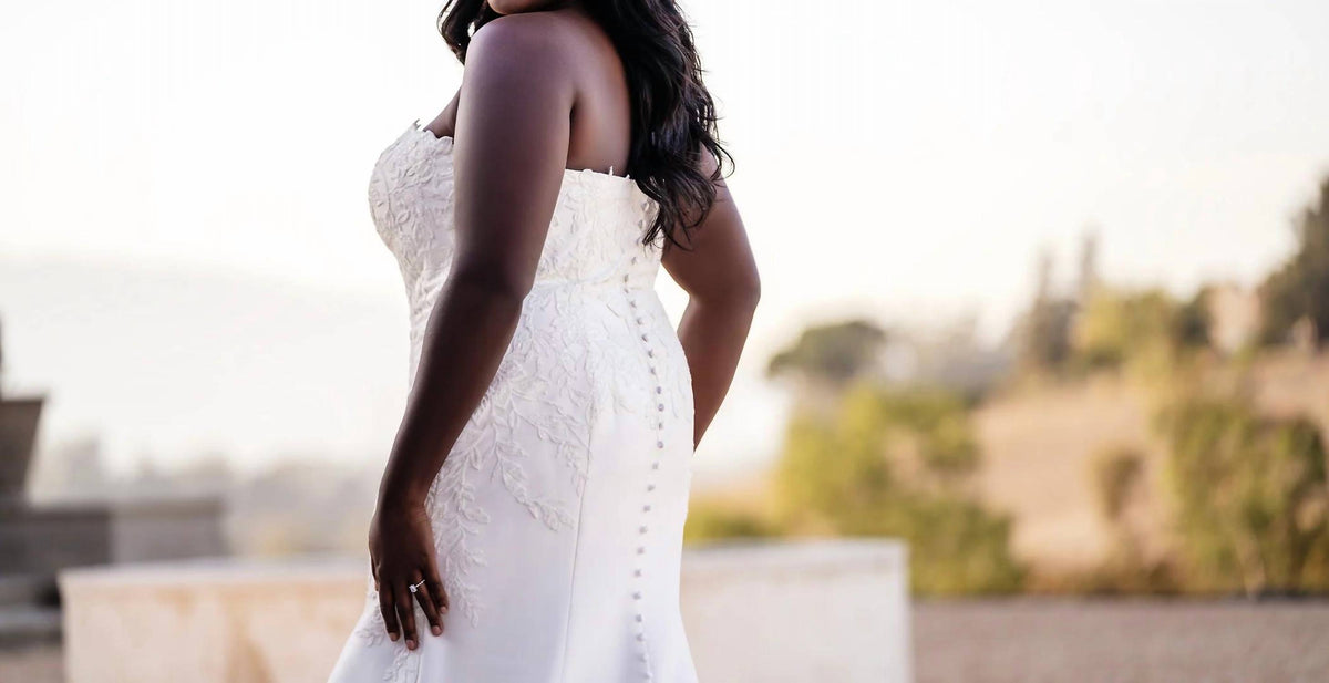 Strapless Fit-and-flare Wedding Gown