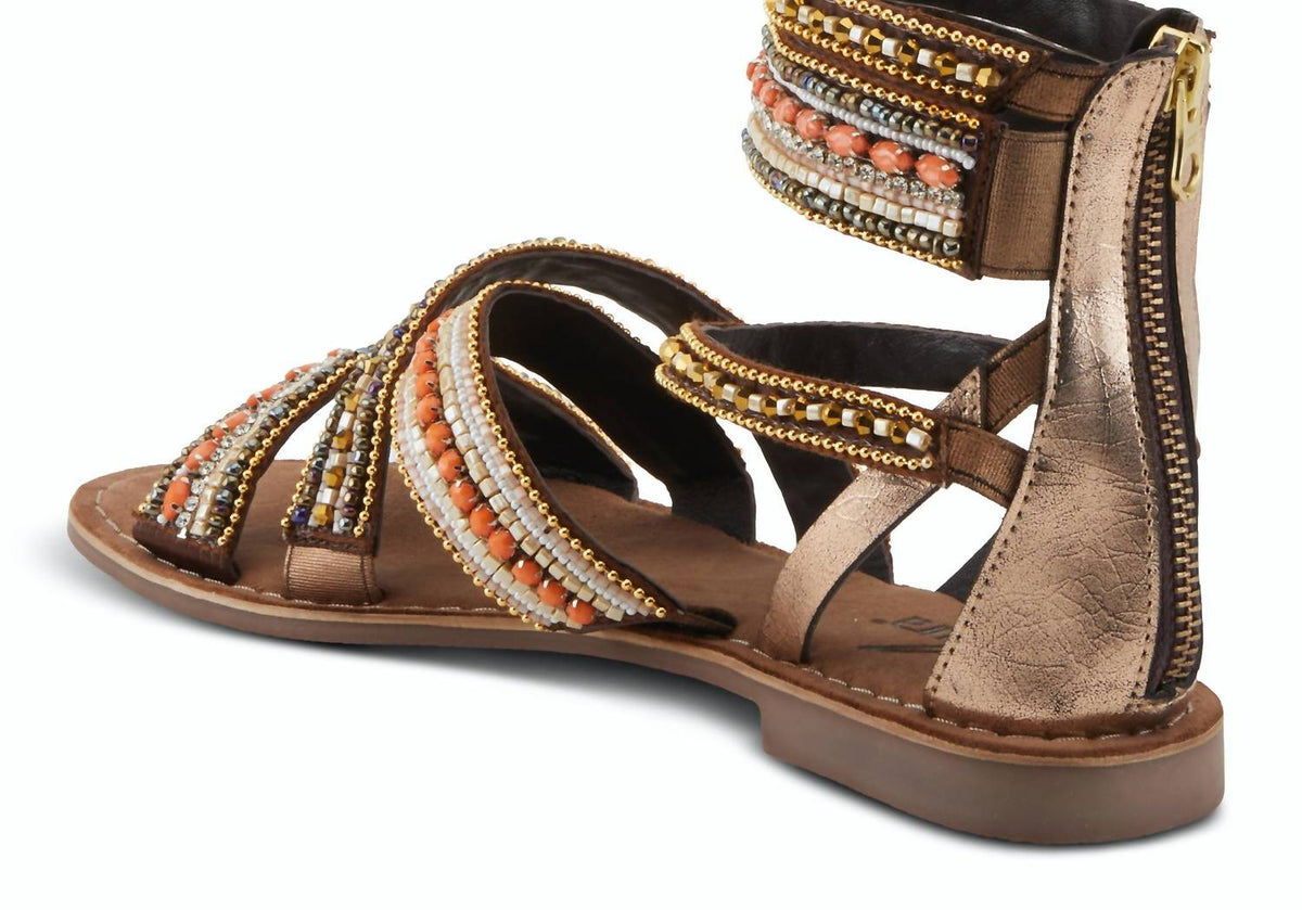 Women's Andromeda Gladiator Style Leather Sandal