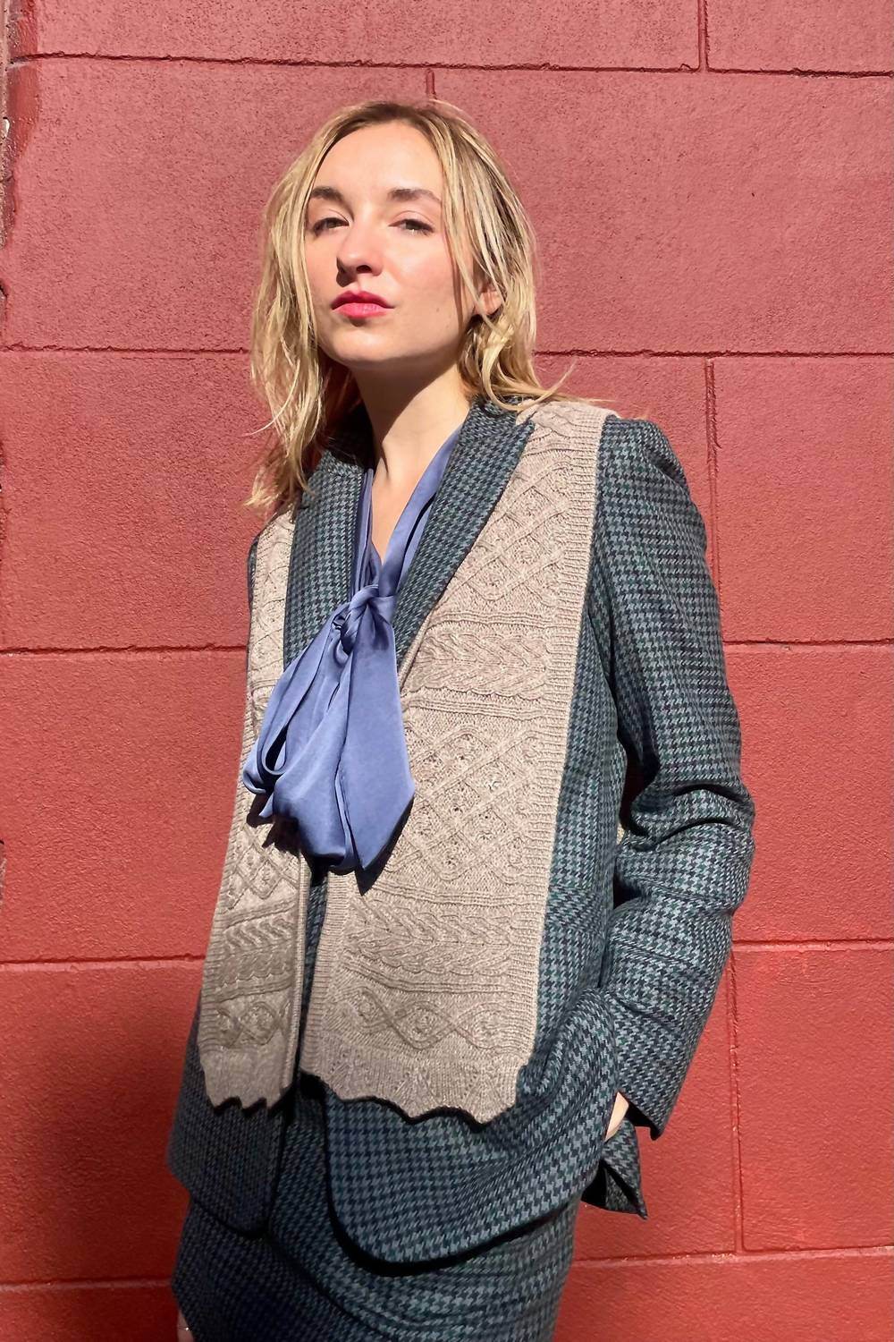 Rose Velvet - Patrice Baby Alpaca Dickie Sweater - Rack Hunt -