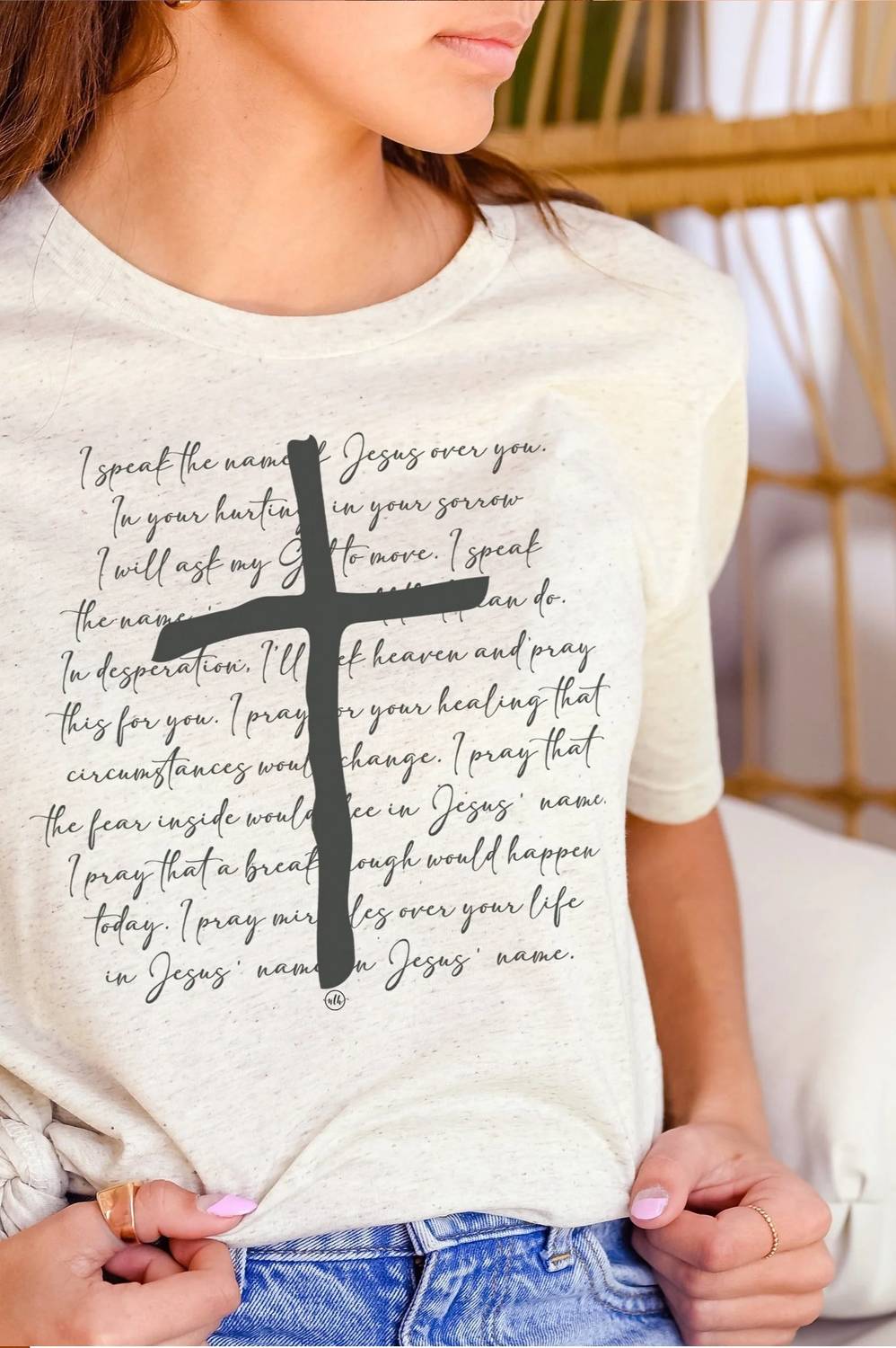 Unisex Inspirational Cross Short Sleeve Tee