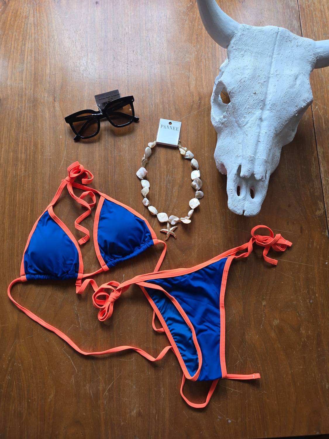 Women's Vitamin B Cheeky Two Piece Triangle Bikini Set