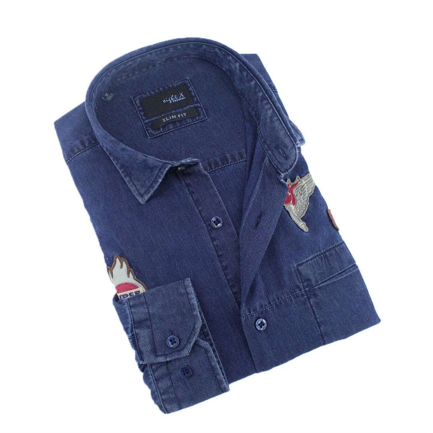 Denim Super Patch Button Down Shirt